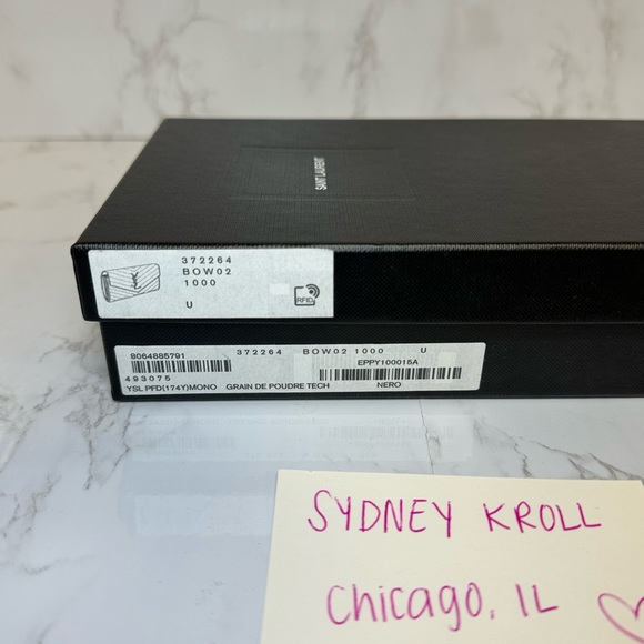 Authentic YSL Saint Laurent Cassandre Quilted Flap Wallet - Picture 13 of 13